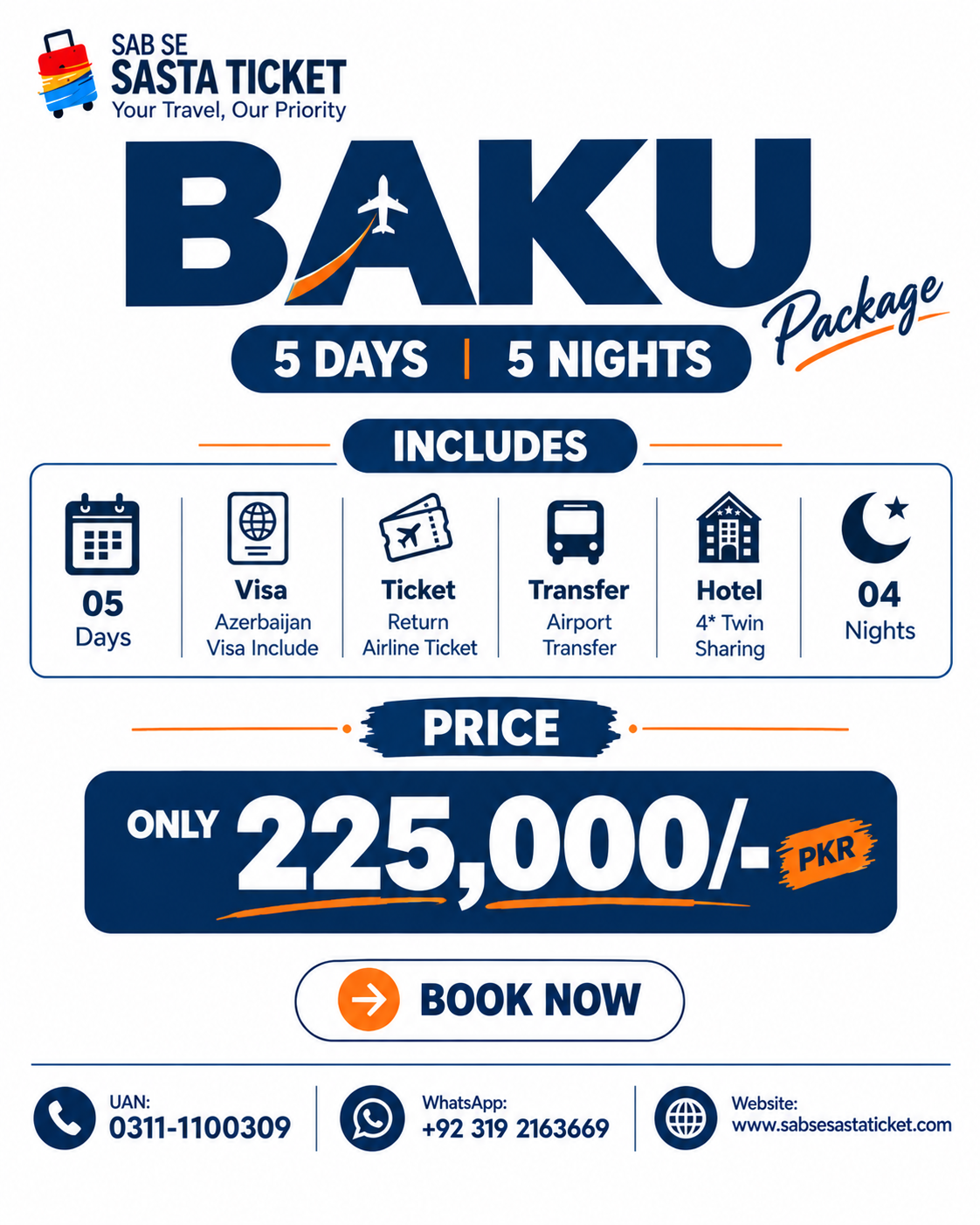 AZERBAIJAN TOUR ITINERARY 5 Days / 4 Nights – Baku